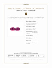 1.36 Ct.Tw.Total Carat Weight Pink Sapphire Pair from Kenya Scan Report