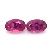 1.36 Ct.Tw.Total Carat Weight Pink Sapphire Pair from Kenya Video