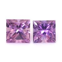 0.52&nbsp;Ct.Tw.Total Carat Weight Purple Sapphire Pair from Ceylon (Sri Lanka) Video