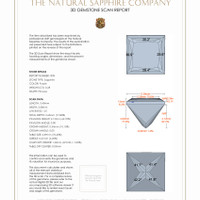 0.52 Ct.Tw.Total Carat Weight Sapphire Pair from Ceylon (Sri Lanka) 3 D Scan Report