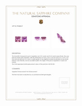 0.46&nbsp;Ct.Tw.Total Carat Weight Pink Sapphire Pair from Ceylon (Sri Lanka) Appraisal