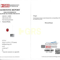 8.26 Ct.Tw.Total Carat Weight Ruby Pair from Mozambique Scan Report