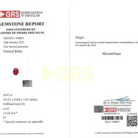 8.26 Ct.Tw.Total Carat Weight Ruby Pair from Mozambique Scan Report
