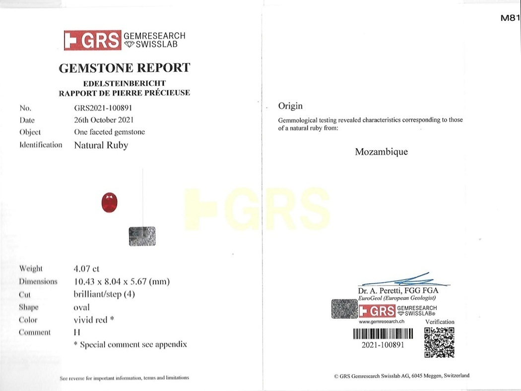 8.26 Ct.Tw. Ruby Pair from Mozambique