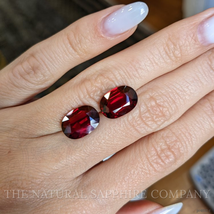 10.02 Ct.Tw. Ruby Pair from Mozambique