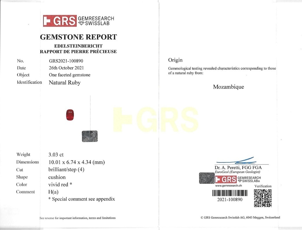 6.08 Ct.Tw. Ruby Pair from Mozambique