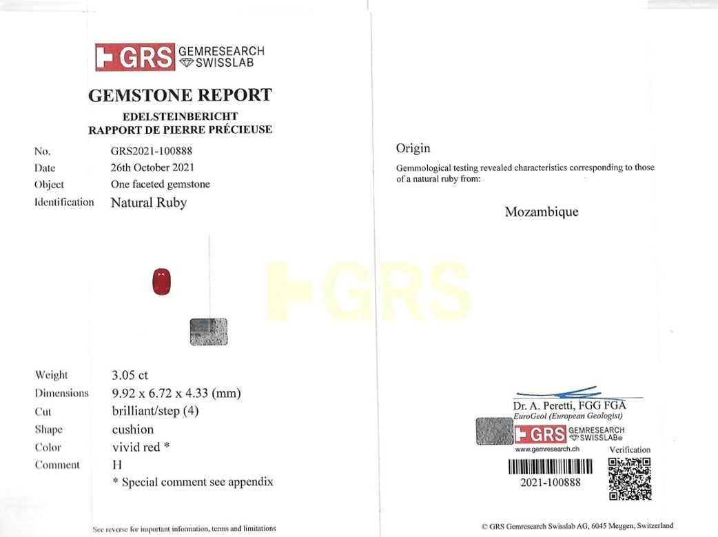 6.08 Ct.Tw. Ruby Pair from Mozambique