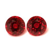 3.14 Ct.Tw.Total Carat Weight Ruby Pair from Mozambique Video
