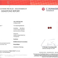 2.45 Ct.Tw.Total Carat Weight Ruby Pair from Mozambique Scan Report