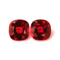 2.33 Ct.Tw.Total Carat Weight Ruby Pair from Mozambique Video