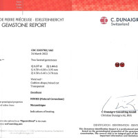 2.81 Ct.Tw.Total Carat Weight Ruby Pair from Mozambique Scan Report