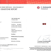 2.81 Ct.Tw.Total Carat Weight Ruby Pair from Mozambique Scan Report