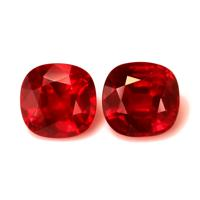 2.81 Ct.Tw.Total Carat Weight Ruby Pair from Mozambique Video
