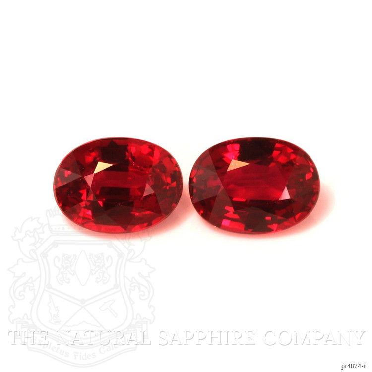 4.37 Ct.Tw. Ruby Pair from Mozambique