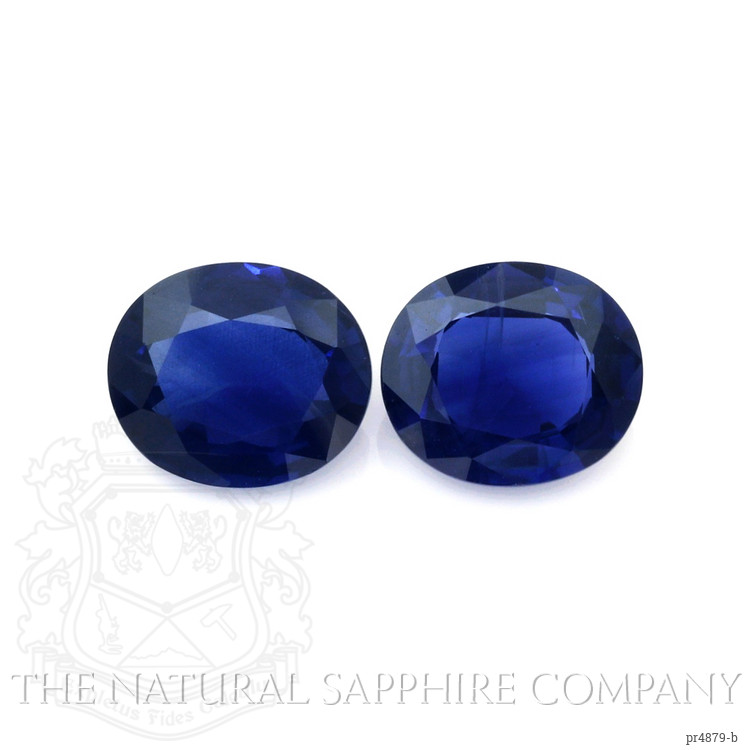 4.70 Ct.Tw. Blue Sapphire Pair from Ceylon (Sri Lanka)