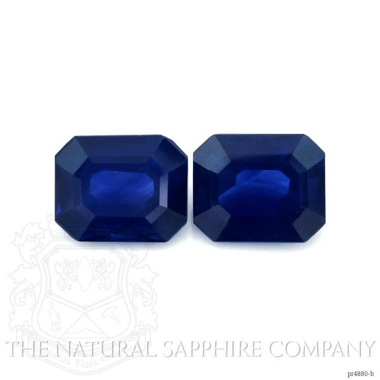 4.36 Ct.Tw. Blue Sapphire Pair from Ceylon (Sri Lanka)