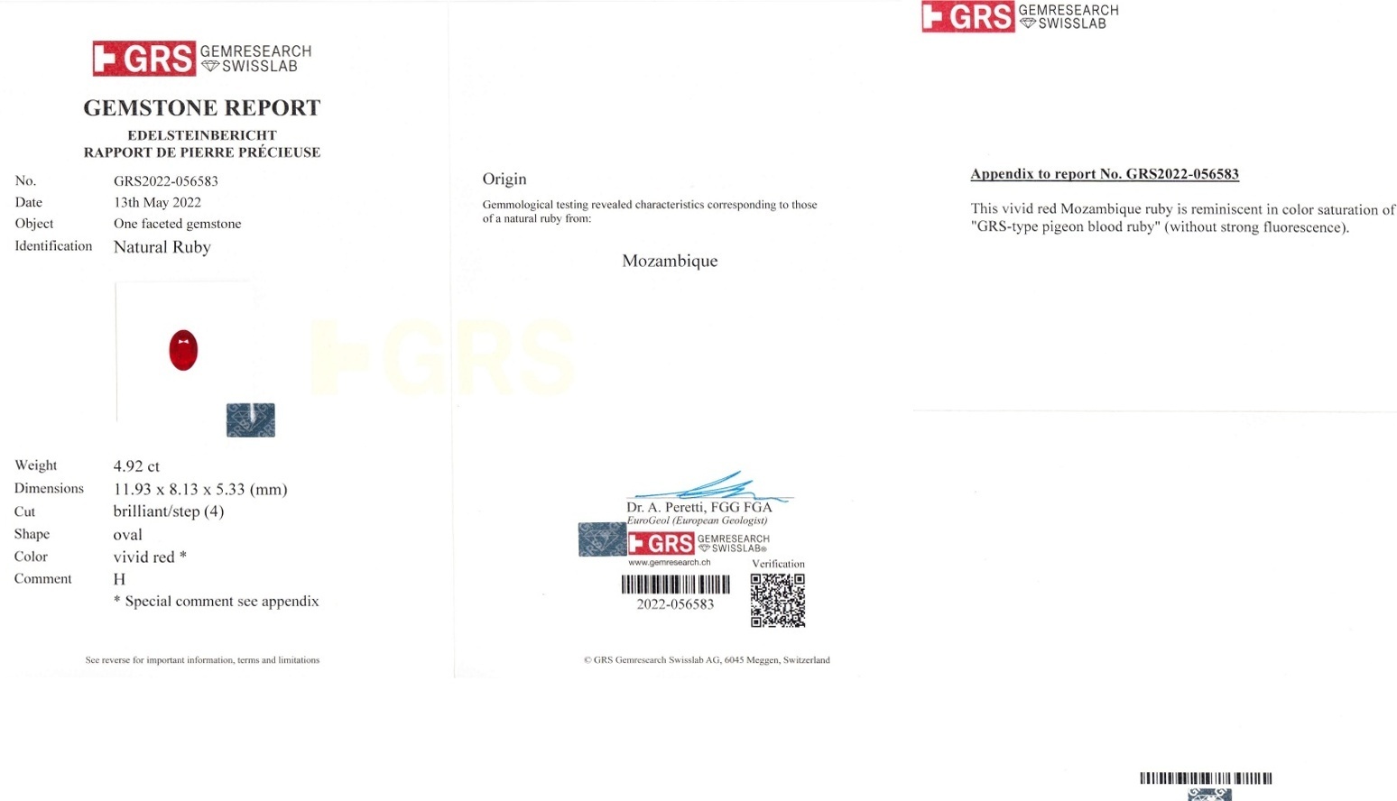 8.33 Ct.Tw. Ruby Pair from Mozambique