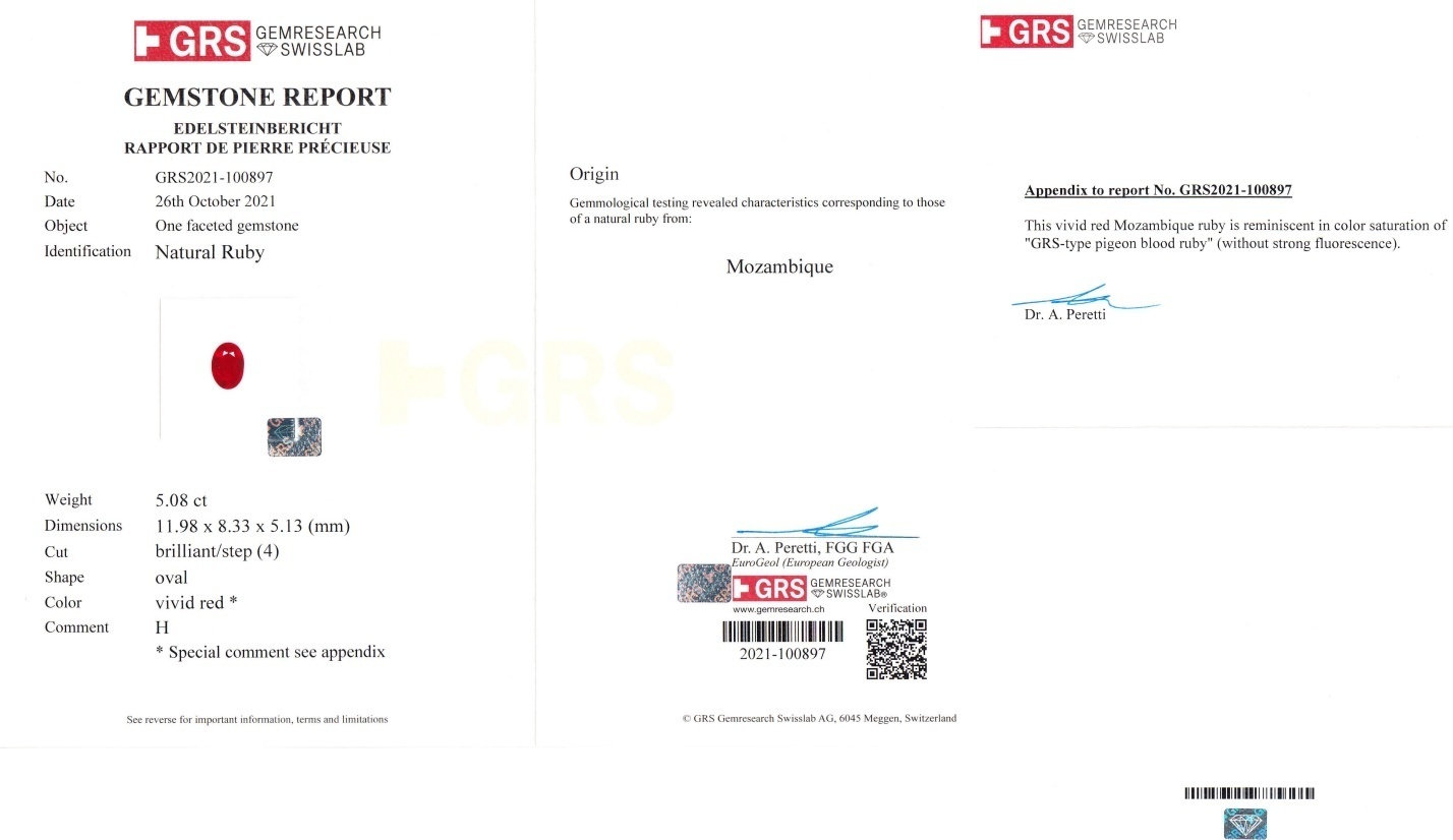 8.33 Ct.Tw. Ruby Pair from Mozambique