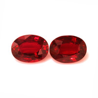 8.33 Ct.Tw.Total Carat Weight Ruby Pair from Mozambique Video