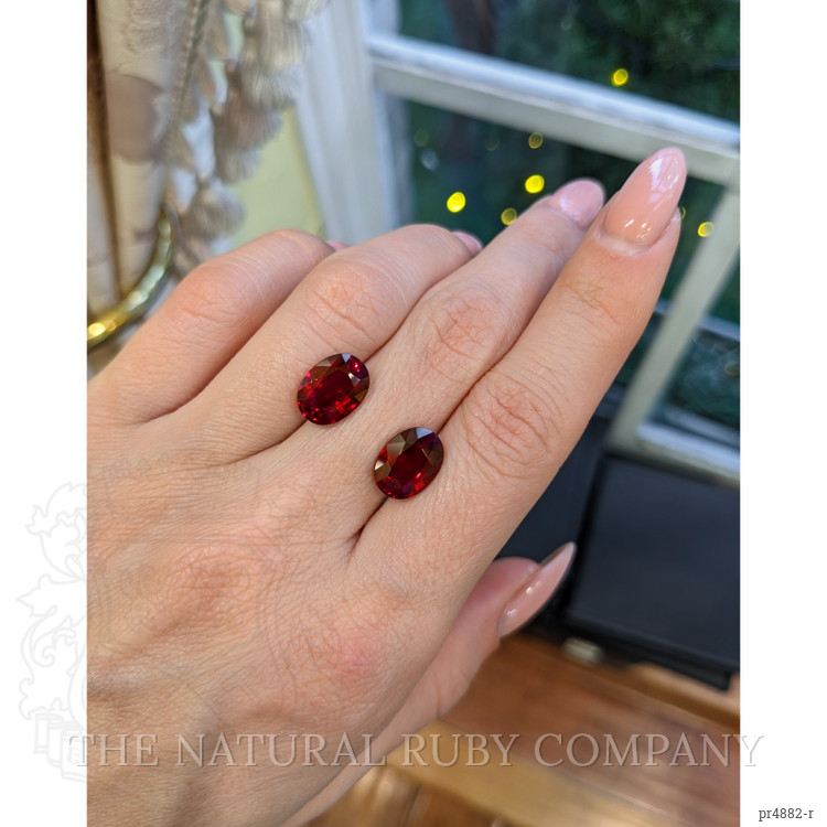 8.33 Ct.Tw. Ruby Pair from Mozambique