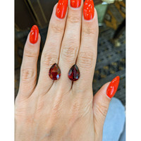 12.10 Ct.Tw.Total Carat Weight Ruby Pair from Mozambique Life Style