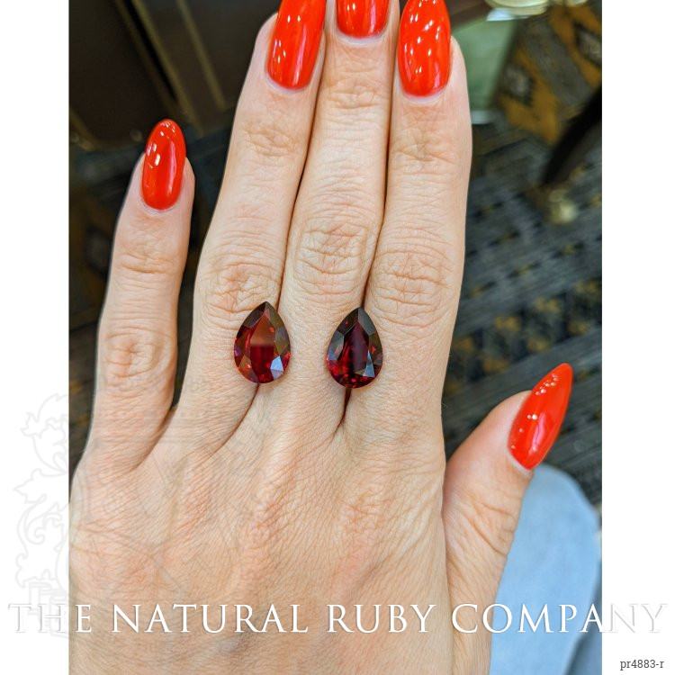 12.10 Ct.Tw. Ruby Pair from Mozambique