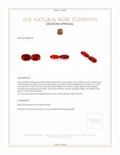 4.17 Ct.Tw.Total Carat Weight Ruby Pair from Mozambique Appraisal