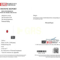 4.17 Ct.Tw.Total Carat Weight Ruby Pair from Mozambique Scan Report