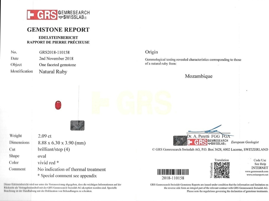 4.17 Ct.Tw. Ruby Pair from Mozambique