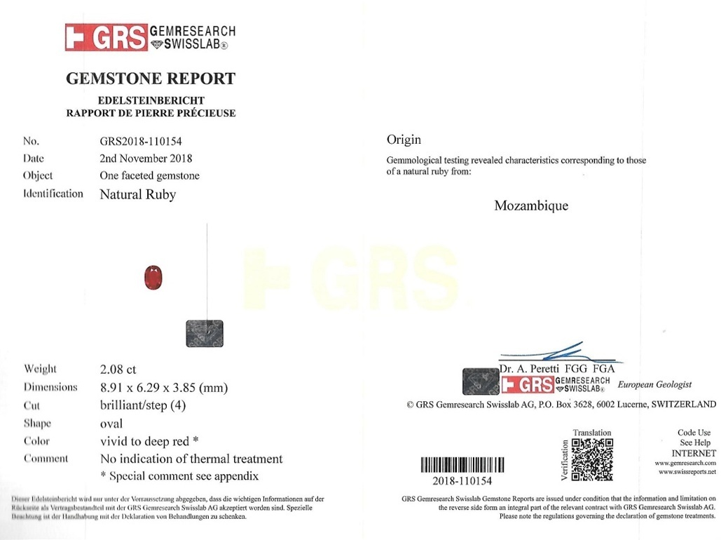 4.17 Ct.Tw. Ruby Pair from Mozambique