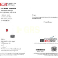 4.17 Ct.Tw.Total Carat Weight Ruby Pair from Mozambique Scan Report