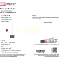 4.17 Ct.Tw.Total Carat Weight Ruby Pair from Mozambique Scan Report