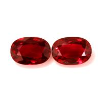 4.17 Ct.Tw.Total Carat Weight Ruby Pair from Mozambique Video
