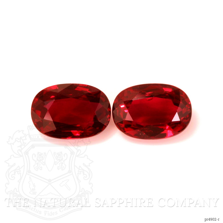 4.17 Ct.Tw. Ruby Pair from Mozambique