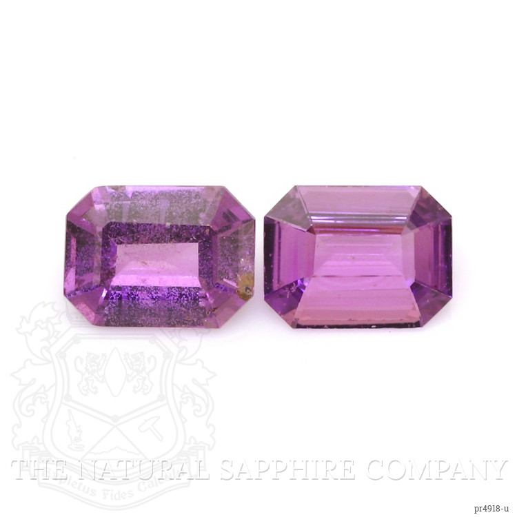 2.56 Ct.Tw. Purple Sapphire Pair from Ceylon (Sri Lanka)