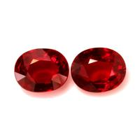 4.28 Ct.Tw.Total Carat Weight Ruby Pair from Mozambique Video