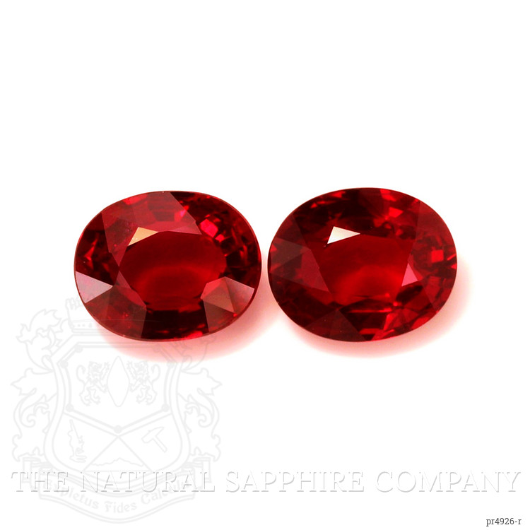 4.28 Ct.Tw. Ruby Pair from Mozambique