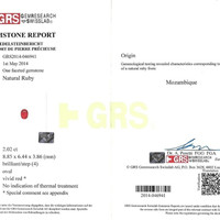 4.09 Ct.Tw.Total Carat Weight Ruby Pair from Mozambique Scan Report