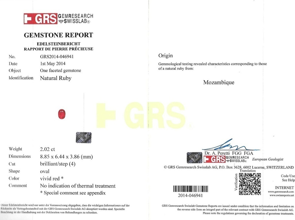 4.09 Ct.Tw. Ruby Pair from Mozambique