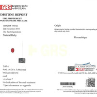4.09&nbsp;Ct.Tw.Total Carat Weight Ruby Pair from Mozambique Scan Report