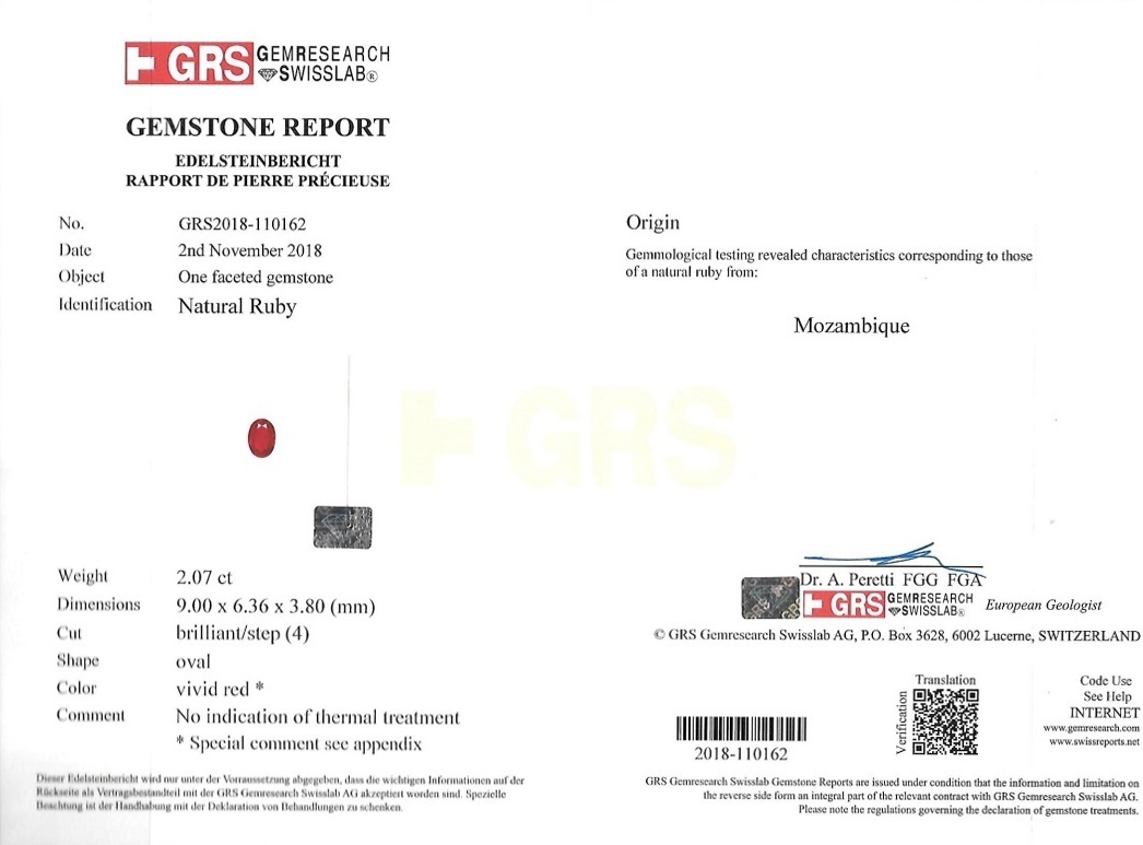 4.09 Ct.Tw. Ruby Pair from Mozambique