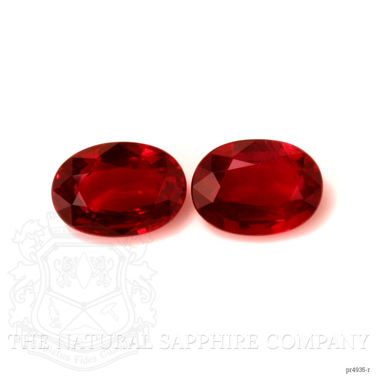 4.09 Ct.Tw. Ruby Pair from Mozambique