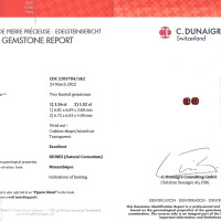 3.08 Ct.Tw.Total Carat Weight Ruby Pair from Mozambique Scan Report