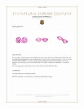 1.32 Ct.Tw.Total Carat Weight Pink Sapphire Pair from Ceylon (Sri Lanka) Appraisal