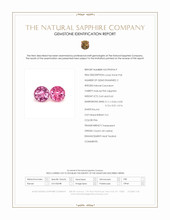 1.26&nbsp;Ct.Tw.Total Carat Weight Pink Sapphire Pair from Ceylon (Sri Lanka) Scan Report