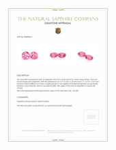 1.19&nbsp;Ct.Tw.Total Carat Weight Pink Sapphire Pair from Ceylon (Sri Lanka) Appraisal