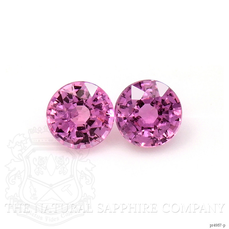 1.33 Ct.Tw. Pink Sapphire Pair from Ceylon (Sri Lanka)