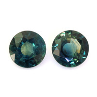 2.42&nbsp;Ct.Tw.Total Carat Weight Bluish Green Sapphire Pair from Ceylon (Sri Lanka) Video