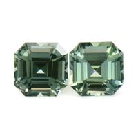 0.55&nbsp;Ct.Tw.Total Carat Weight Green Sapphire Pair from Ceylon (Sri Lanka) Video