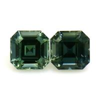 0.59&nbsp;Ct.Tw.Total Carat Weight Green Sapphire Pair from Ceylon (Sri Lanka) Video